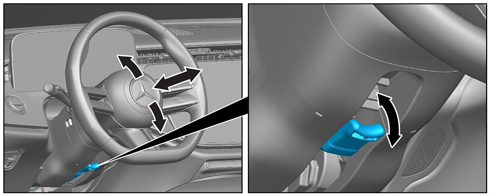 Steering wheel adjustment