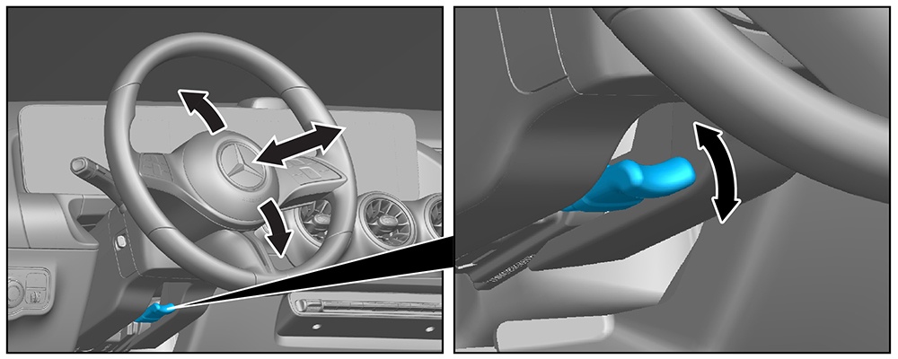 Steering wheel adjustment