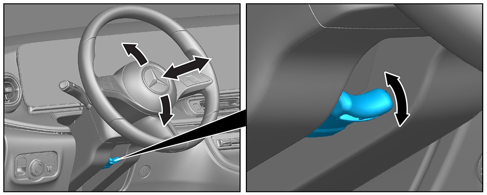 Steering wheel adjustment