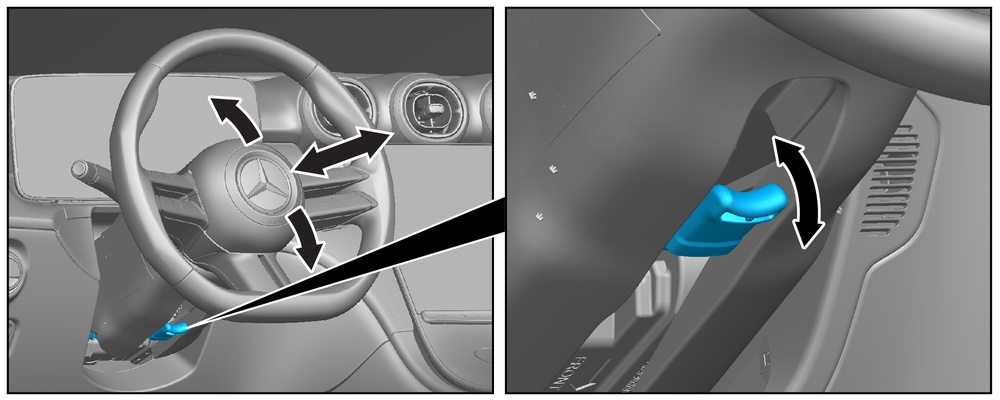 Steering wheel adjustment