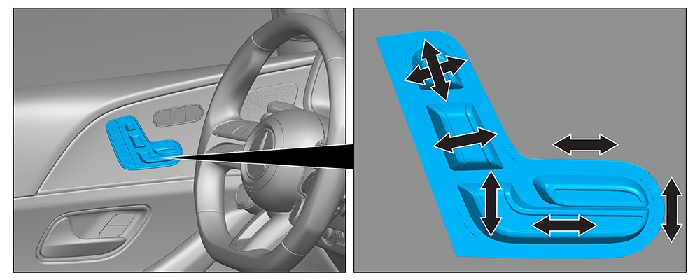 Seat adjustment (electric)