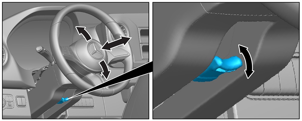 Steering wheel adjustment