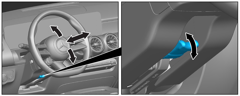 Steering wheel adjustment