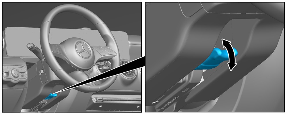 Steering wheel adjustment