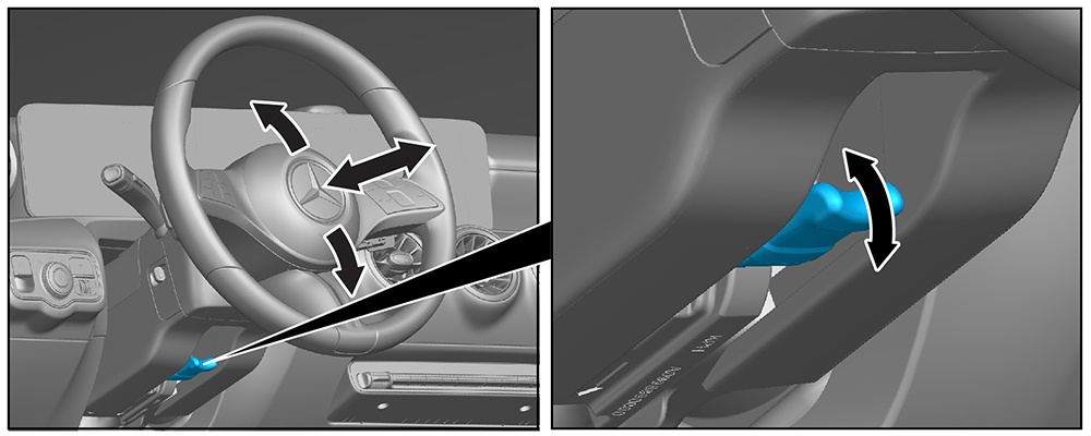 Steering wheel adjustment