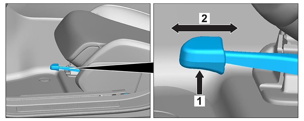 Seat adjustment (mechanical)