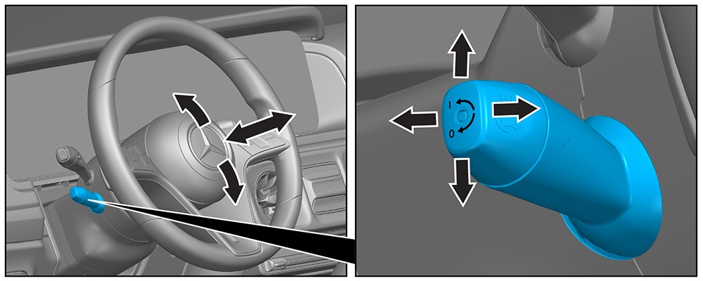 Steering wheel adjustment