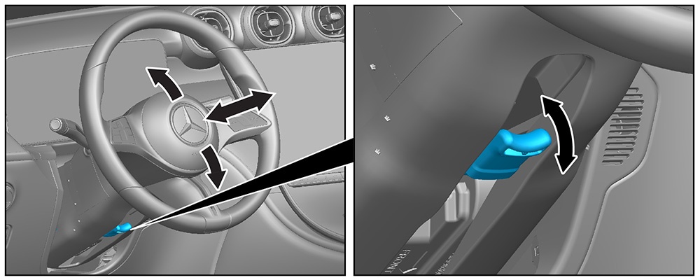 Steering wheel adjustment
