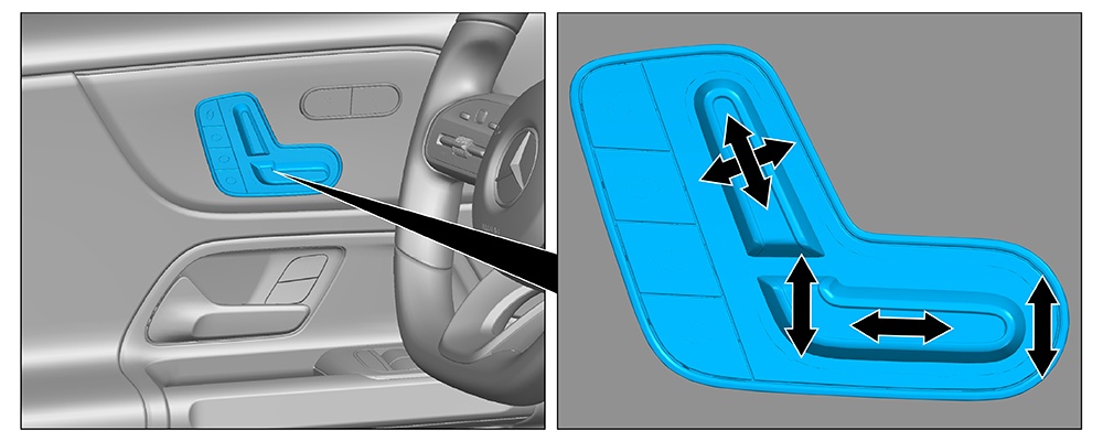 Seat adjustment (electric)