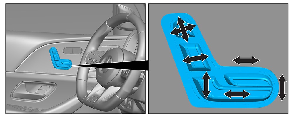 Seat adjustment (electric)
