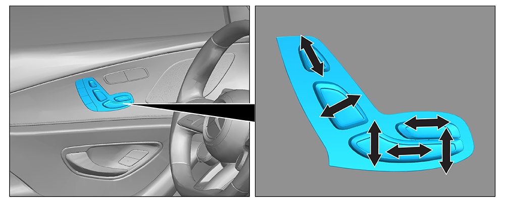 Seat adjustment (electric)