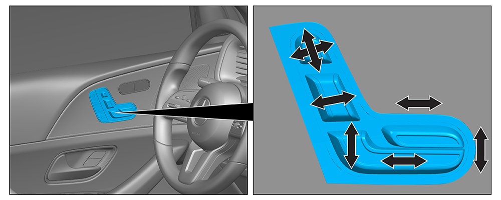 Seat adjustment (electric)