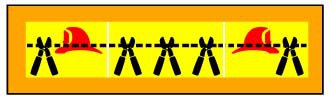 Pictogram for Cable cut