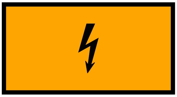 Pictogram for High voltage component